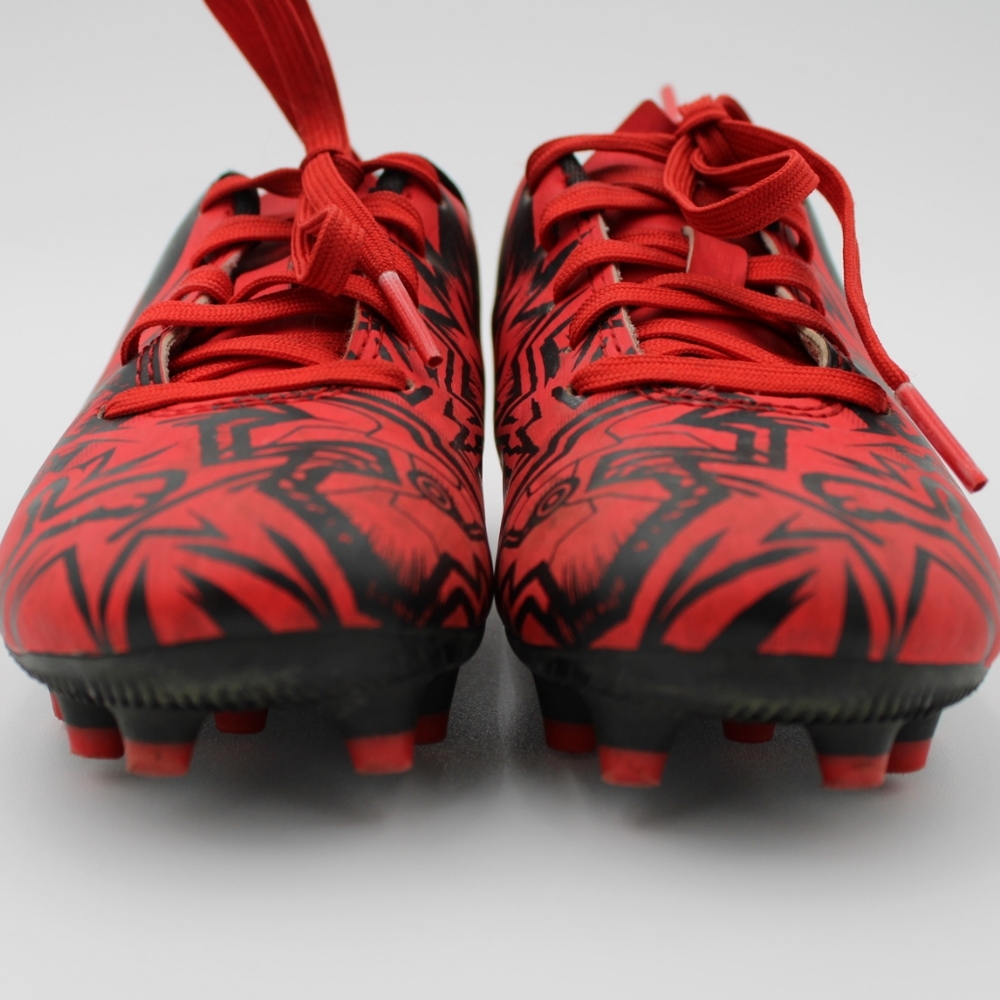 Little Girls Soccer Cleats Red/Black 11 - Picture 8 of 10